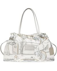Tory Burch - Ella Printed Drawstring Tote - Lyst