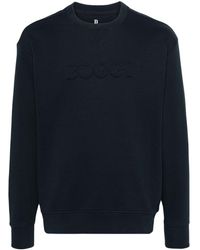 BOGGI - Katoenen Sweater Met Logo-reliëf - Lyst
