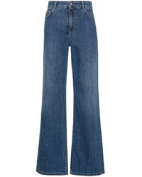 Moschino - Halbhohe Straight-Leg-Jeans - Lyst