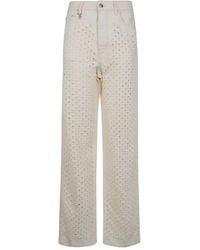 Amiri - Boucle Denim Straight Jeans - Lyst