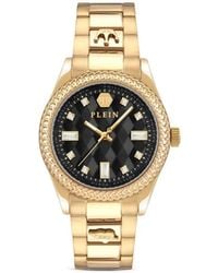 Philipp Plein - Geometric Dial Gold-Tone Stainless Steel Watch - Lyst