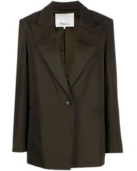 3.1 Phillip Lim - Peak-Lapel Single-Breasted Blazer - Lyst