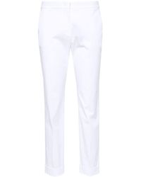 Etro - Mid-rise Cropped Slim Trousers - Lyst