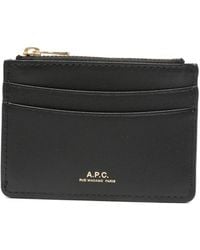 A.P.C. - Portefeuille À Fermeture Zippée - Lyst