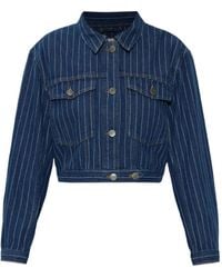 Munthe - Lindy Pinstripe Cropped Jacket - Lyst