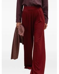 Leset - Lauren Pleated Wide-Leg Trousers - Lyst