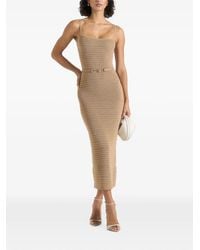Manière De Voir - Robe Ceinturée Danika À Effet Métallisé - Lyst