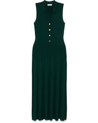 Sandro - Robe Longue En Maille Torsadée - Lyst