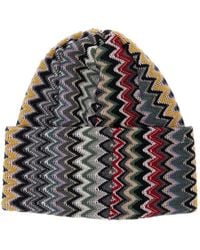 Missoni - Zigzag-Knit Beanie Hat - Lyst