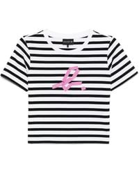 SPORT b. by agnès b. - ストライプ クロップtシャツ - Lyst