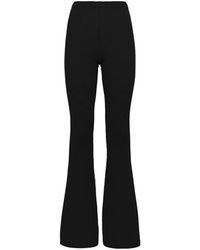 Laneus - Gebreide Flared Broek - Lyst
