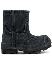DIESEL - D-Hammer Md Chelsea Denim Boots - Lyst