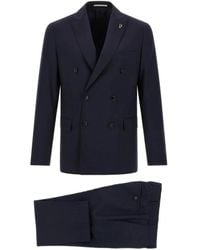 Pal Zileri - Lord Double-Breasted Metal Brooch Suit - Lyst