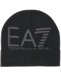 EA7 - Gorro De Canalé Con Logo En Jacquard - Lyst