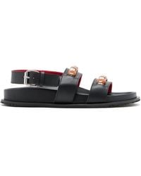 Plan C - Sandalen Mit Schnallenriemen - Lyst