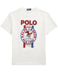Polo Ralph Lauren - Logo-Print Cotton T-Shirt - Lyst