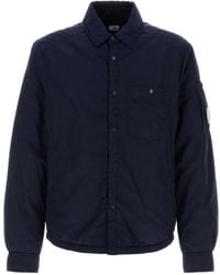 C.P. Company - Chrome-R Lens Padded Button Overshirt - Lyst