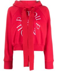 Patou - Medallion Logo-embroidered Cotton Hoodie - Lyst