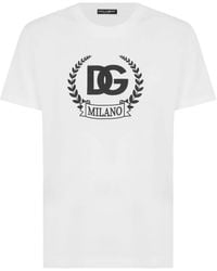 Dolce & Gabbana - Crew-Neck Logo-Print T-Shirt - Lyst