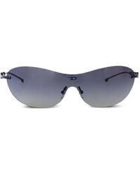 DIESEL - Lunettes De Soleil À Monture Ovale - Lyst