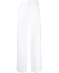 Chloé - Wide-Leg Linen Trousers - Lyst