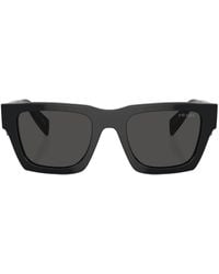 Prada - Occhiali Da Sole Squadrati Con Logo - Lyst