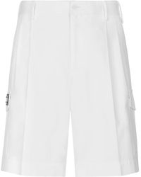 Dolce & Gabbana - Pantalones cortos cargo con placa del logo - Lyst