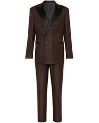 Brunello Cucinelli - Double-Breasted Tuxedo Suit - Lyst