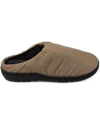 SUBU - Nannen F-Line Quilted Logo-Embroidered Slippers - Lyst