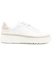 Emporio Armani - Leather Sneakers - Lyst
