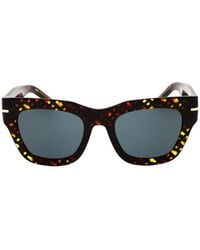 BOSS - Tortoiseshell-Effect Rectangle-Frame Sunglasses - Lyst