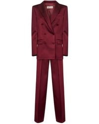 Blanca Vita - Peak-Lapel Double-Breasted Suit - Lyst