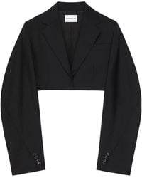 Givenchy - Cropped Cocoon Wollen En Mohair Jack - Lyst