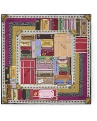 Lancel - 90 Square Printed Silk Scarf - Lyst