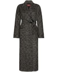 Max Mara - Sequin-Embellished Belted Coat - Lyst