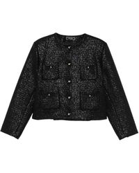 Styland - Tweed Patch-Pocket Jacket - Lyst