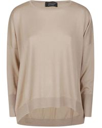 Aragona - Round-Neck Wool Sweater - Lyst