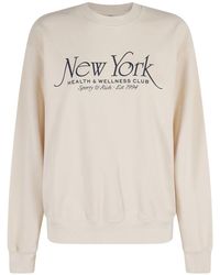 Sporty & Rich - Printed Cotton Sweatshirt - Lyst