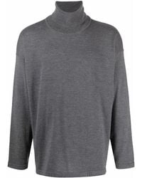 Societe Anonyme Roll-neck Virgin Wool Sweater - Gray