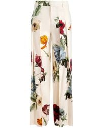 Alice + Olivia - Alice + Olivia Blaire Linnen Blend Broek - Lyst
