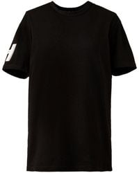 Hogan - T-Shirt mit Logo-Applikation - Lyst