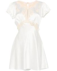 Doen - Junia Lace-Trim Mini Dress - Lyst