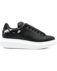 McQueen - Oversized Skull-Print Sneakers - Lyst