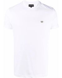 Emporio Armani - Logo Cotton T-Shirt - Lyst