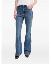 DKNY - Jean Évasé À Taille Haute - Lyst