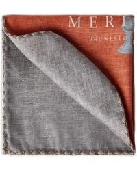 Brunello Cucinelli - Graphic-Print Handkerchief - Lyst
