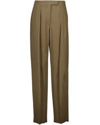 Ferragamo - Pleated-Details Trousers - Lyst