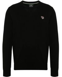 Paul Smith - Zebra-Motif Organic Cotton Jumper - Lyst
