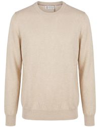 Brunello Cucinelli - Crew-Neck Cashmere Sweater - Lyst