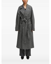 Fiorucci - Belted Herringbone Coat - Lyst